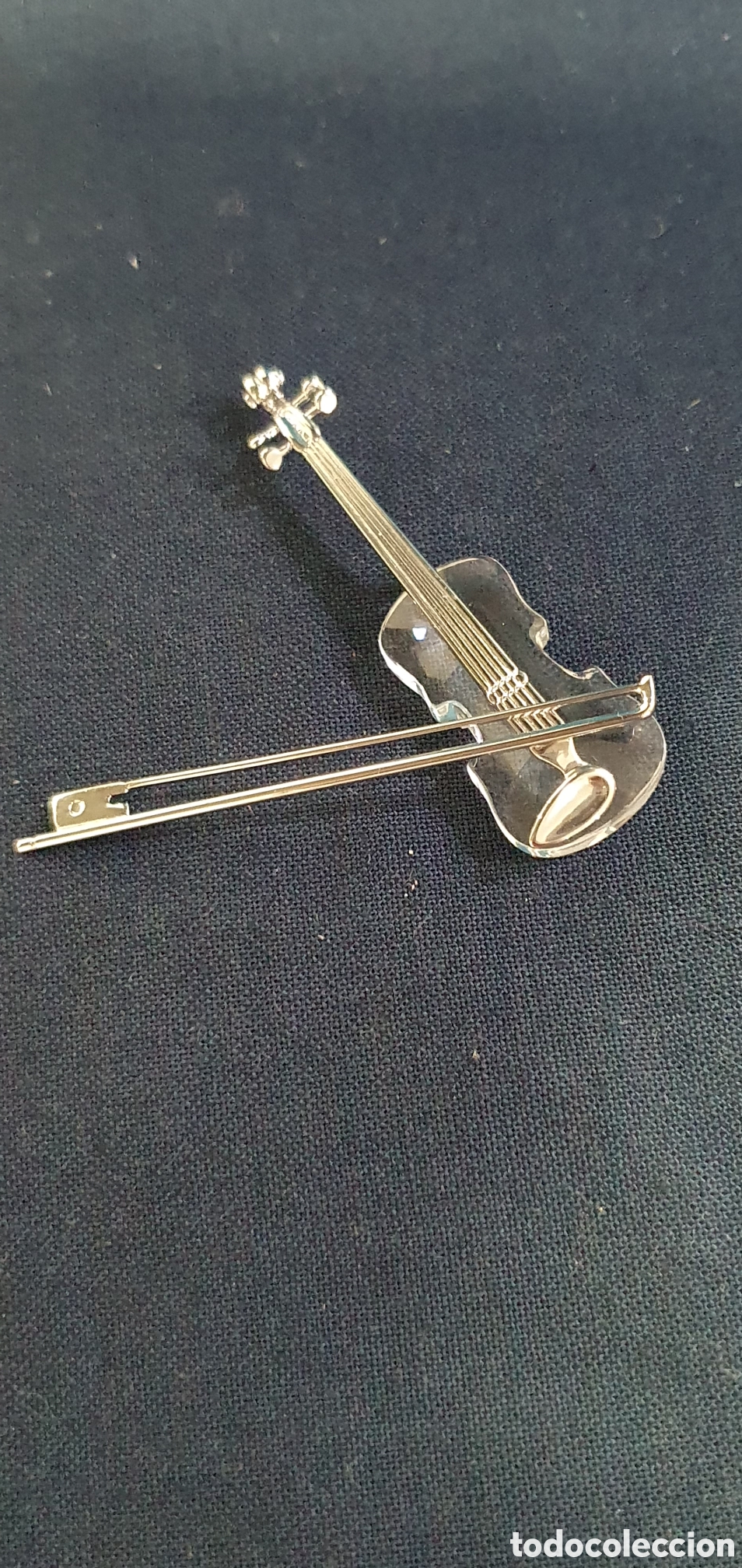 Antiques: SALIDA 0.01&euro;. Viol&iacute;n de cristal de Swarovski. (L133)