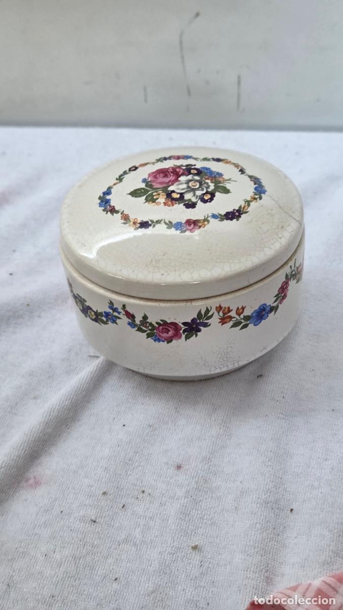 Antig&uuml;edades: joyero de ceramica vintage