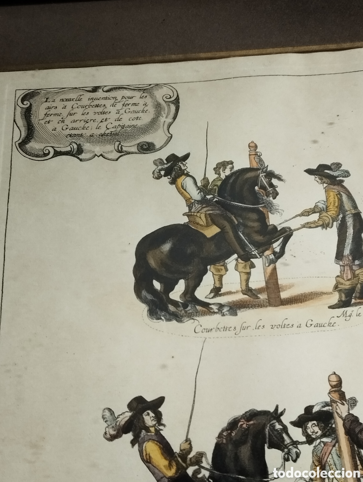 Antig&uuml;edades: Litograf&iacute;a la doma del caballo - Foto 2