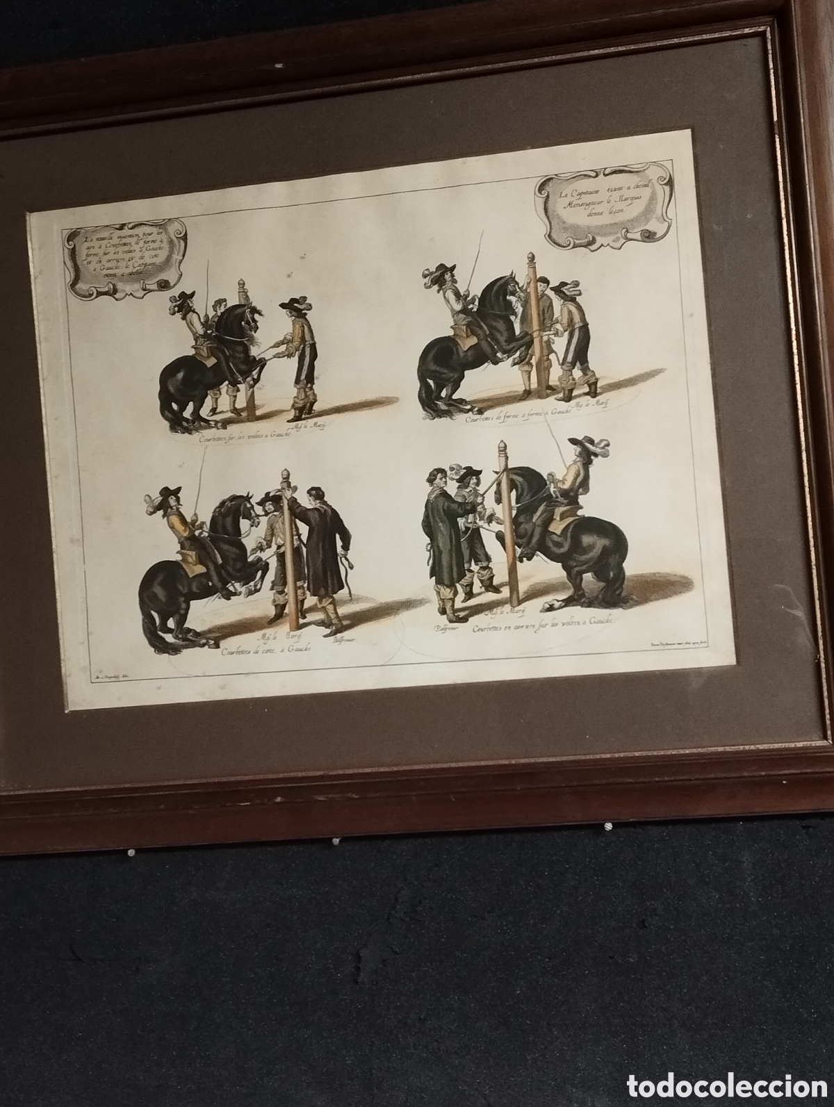 Antig&uuml;edades: Litograf&iacute;a la doma del caballo