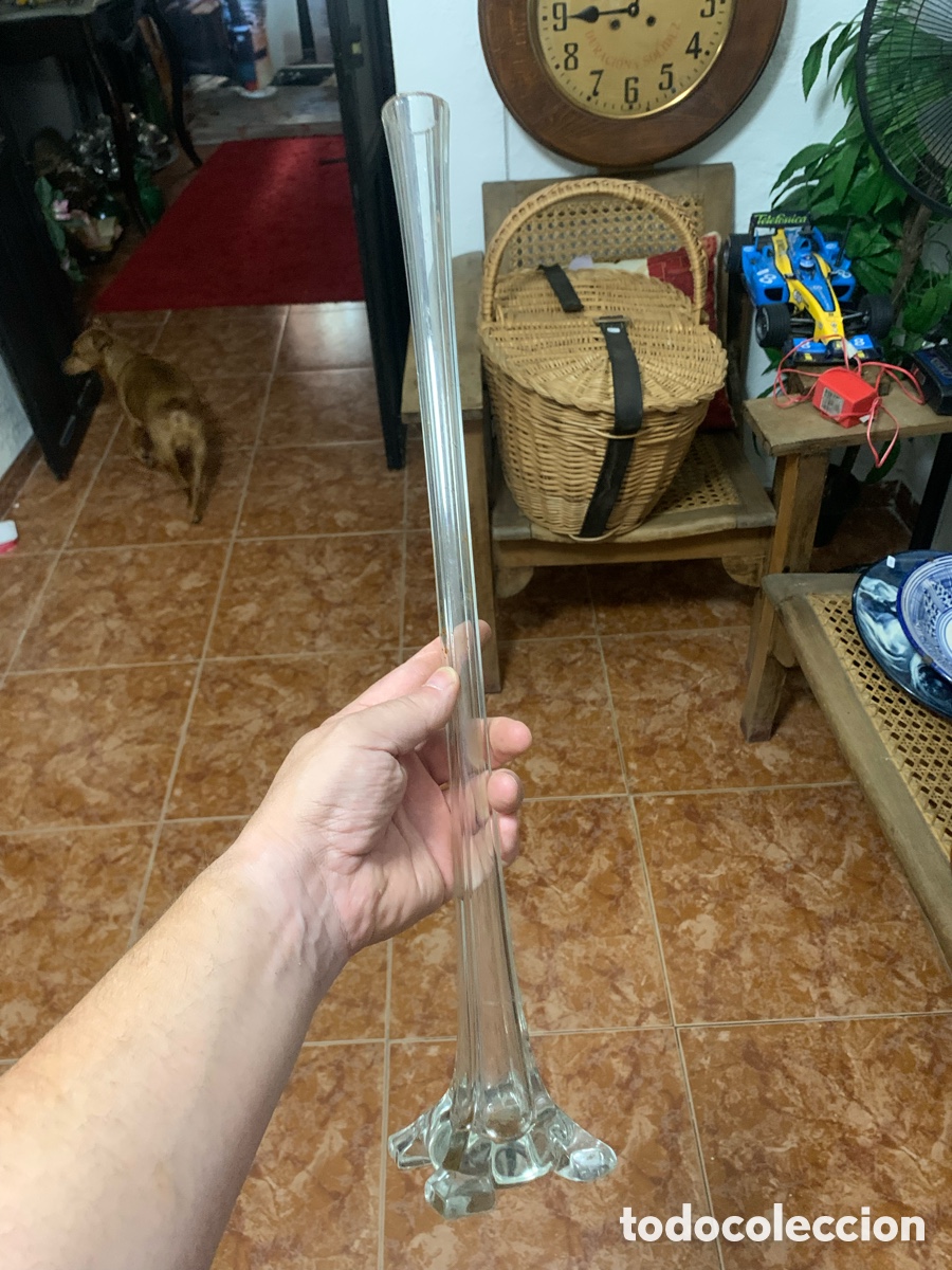 Antig&uuml;edades: VIOLETERO CRISTAL ANTIGUO, 50 CMS