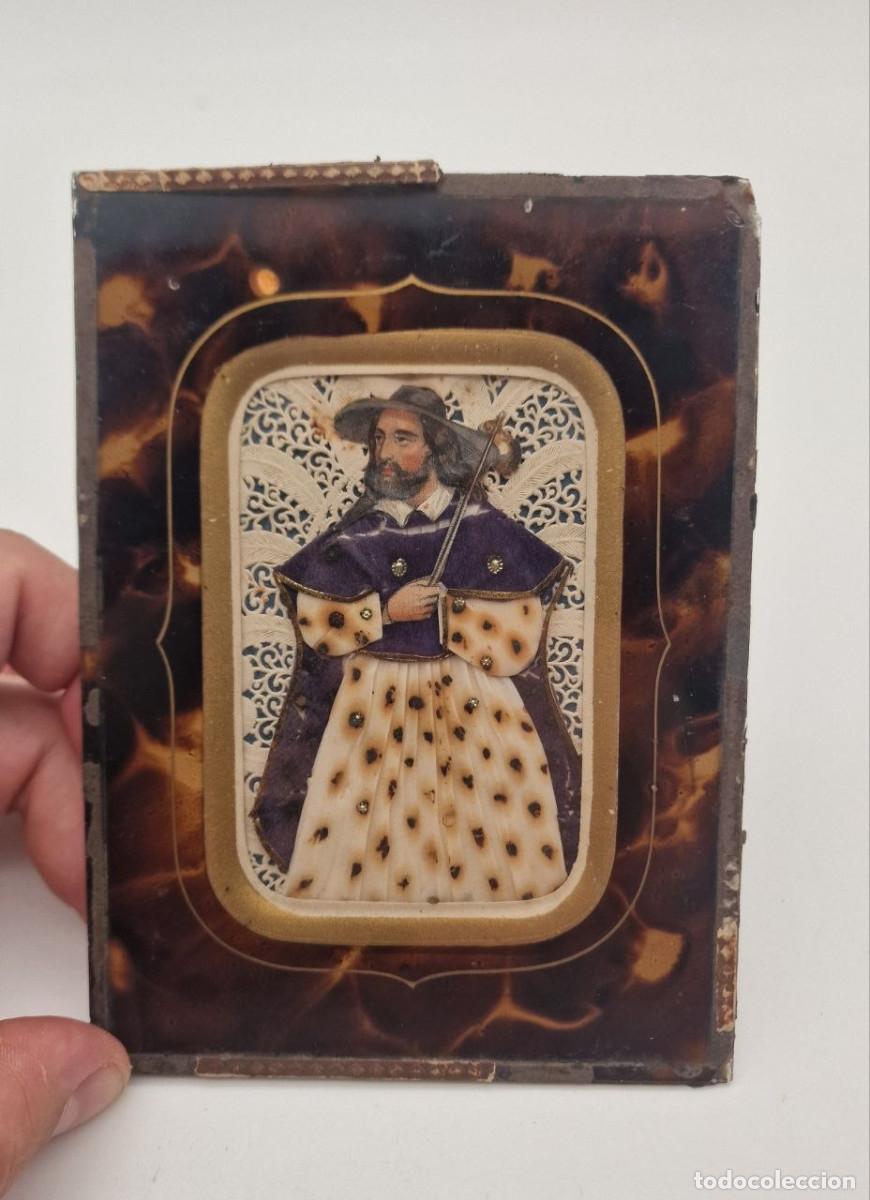 Antiques: PRECIOSO RELICARIO ARTESANAL EN RELIEVE, SANTIAGO APOSTOL