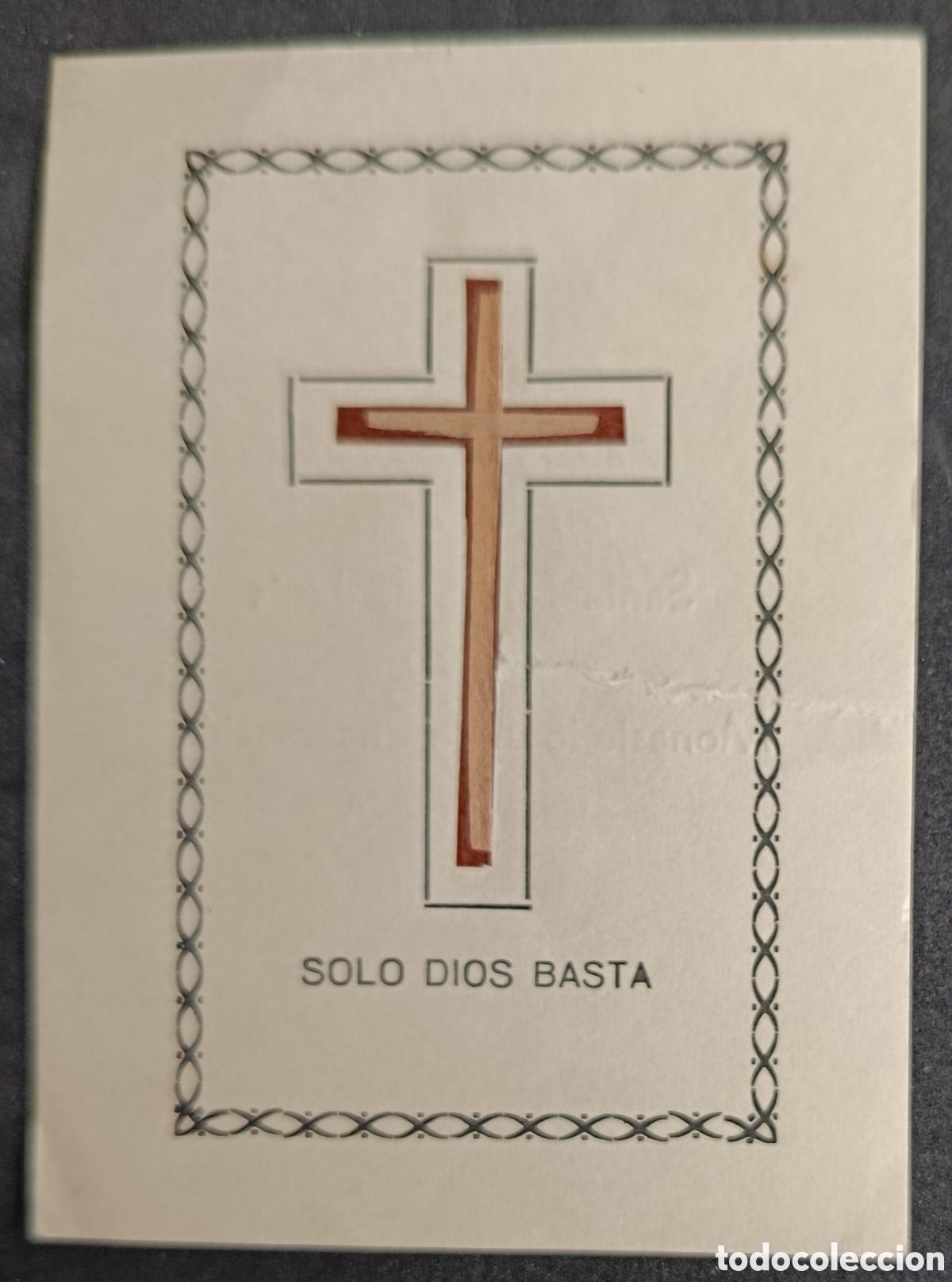 Antig&uuml;edades: ESTAMPA RELIGIOSA DE SANTA TERESA DE JESUS ( CON RELIQUIA ) ORACION RELICARIO AVILA