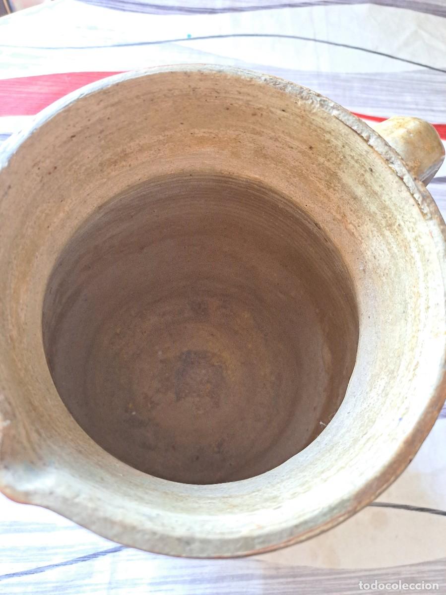 Antig&uuml;edades: Jarra antigua francesa de gres r&uacute;stica. - Foto 8