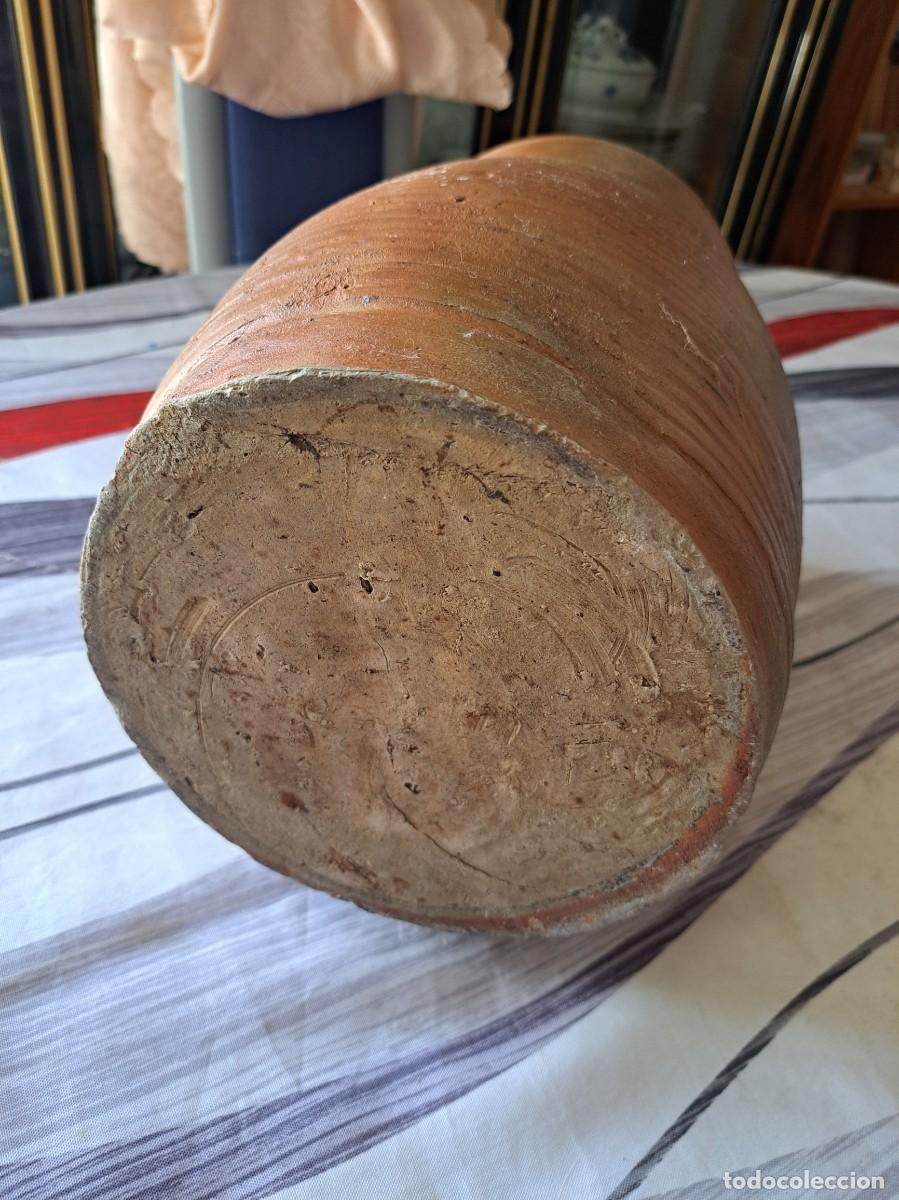 Antig&uuml;edades: Jarra antigua francesa de gres r&uacute;stica. - Foto 9
