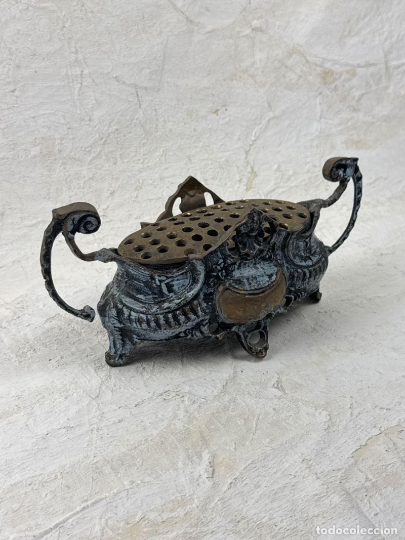 Antig&uuml;edades: Centro de Mesa Jardinera Bronce Antiguo