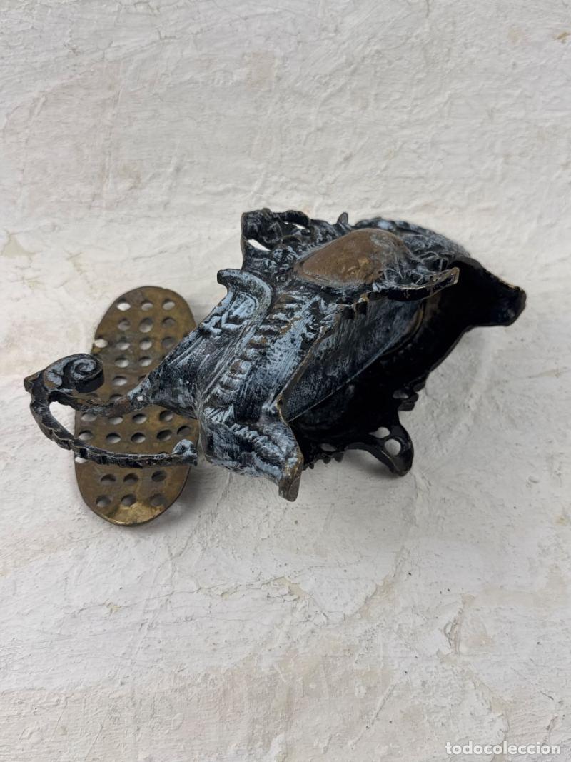Antig&uuml;edades: Centro de Mesa Jardinera Bronce Antiguo - Foto 6