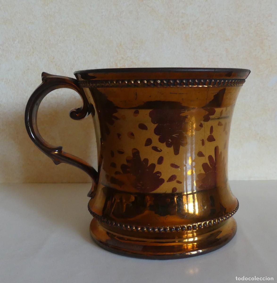Antig&uuml;edades: ANTIGUA TAZA DE BRISTOL ( SIGLO XIX ) ( PAGO POR BIZUM )