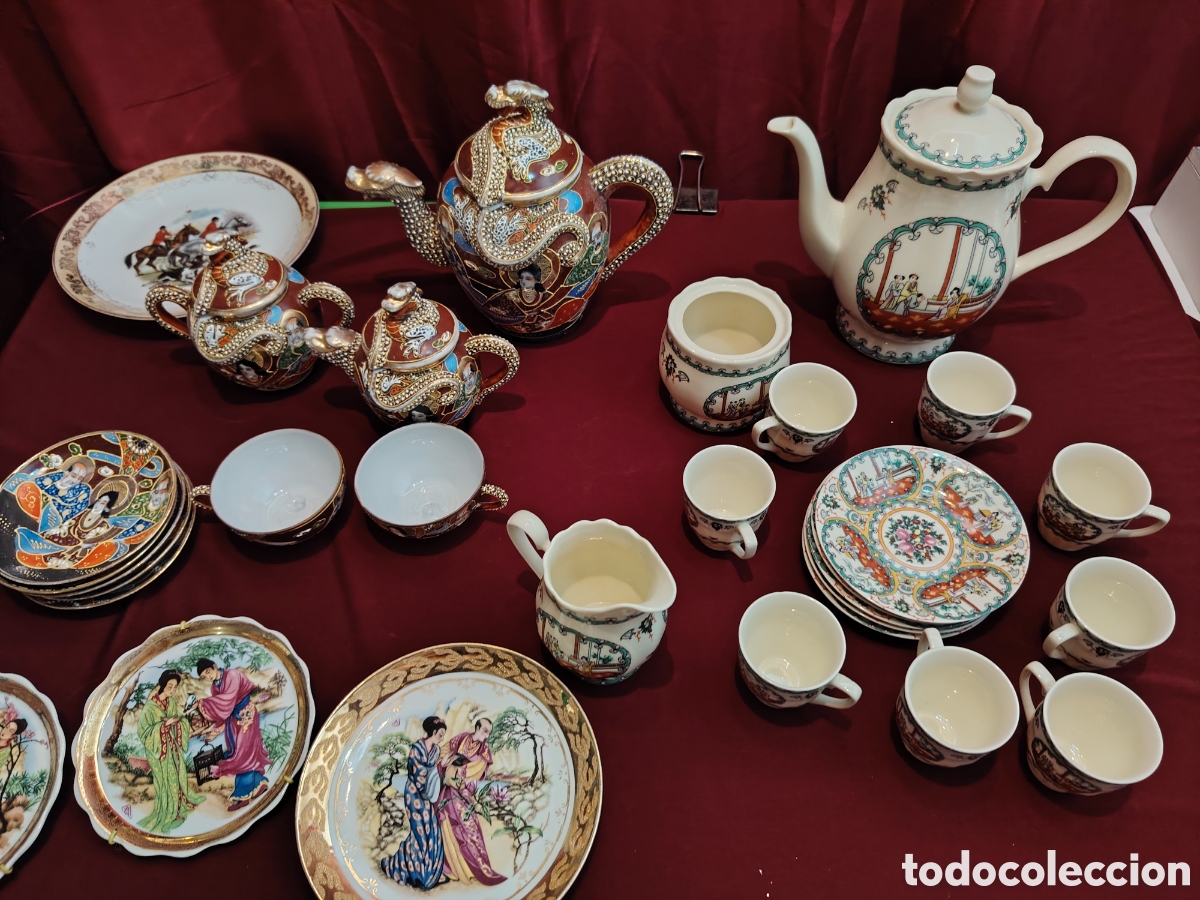 Antig&uuml;edades: Gran lote de teteras china