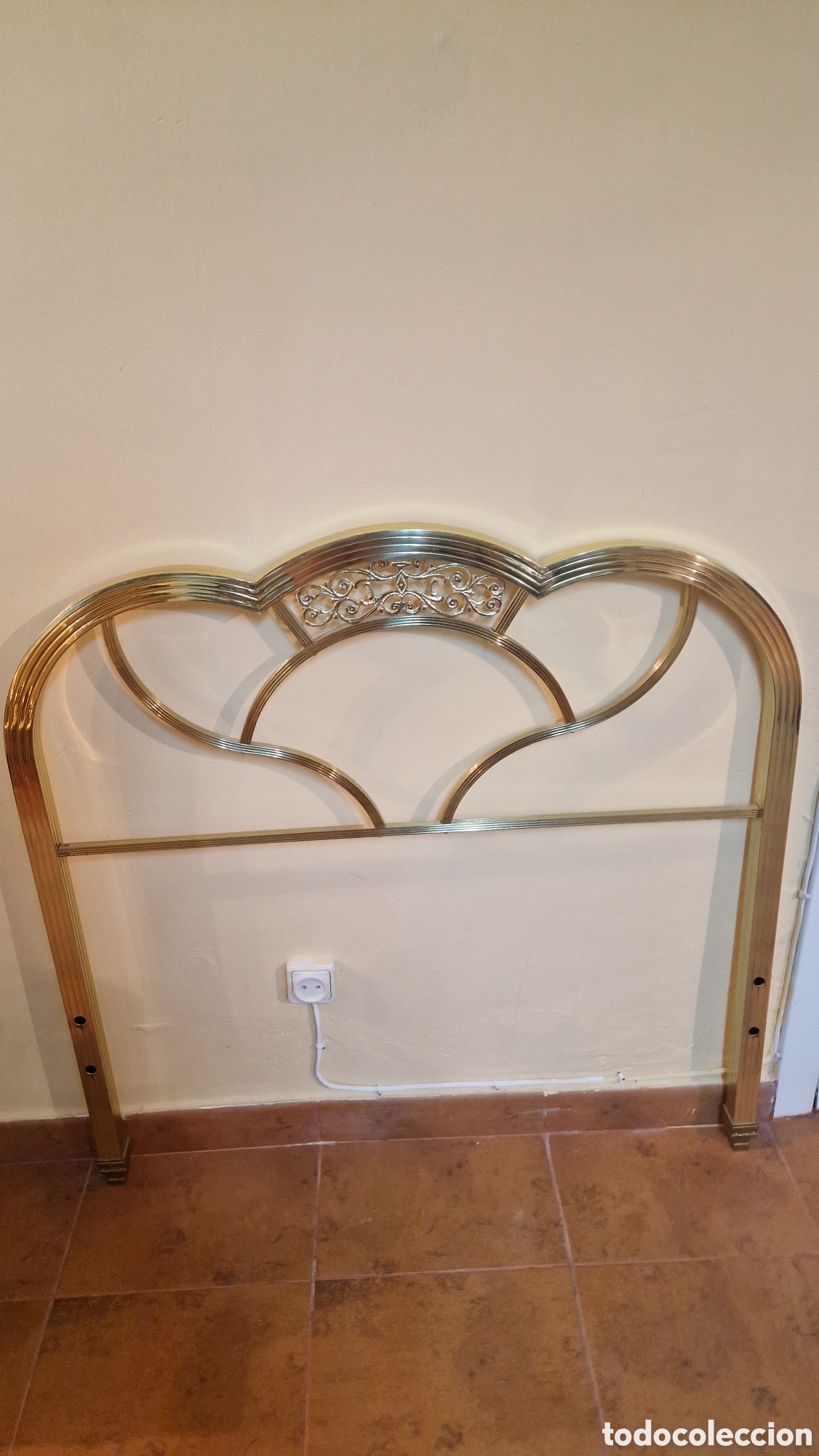Antig&uuml;edades: cabecero de cama antiguo de metal - Foto 2