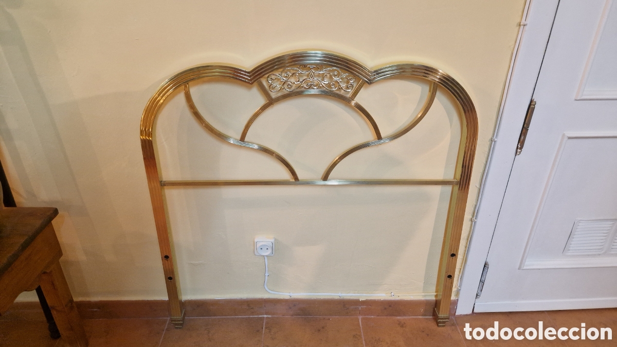 Antig&uuml;edades: cabecero de cama antiguo de metal - Foto 3