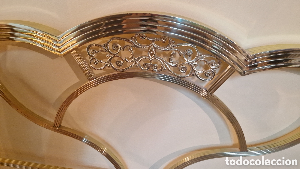Antig&uuml;edades: cabecero de cama antiguo de metal