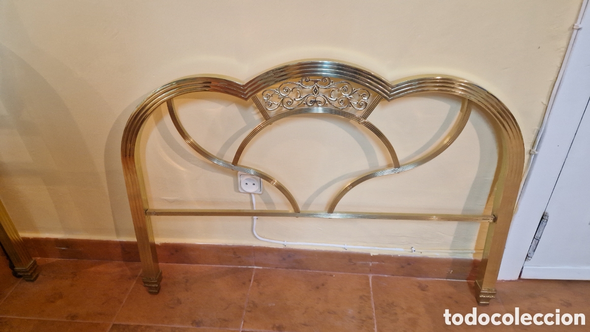 Antig&uuml;edades: cabecero de cama antiguo de metal - Foto 2
