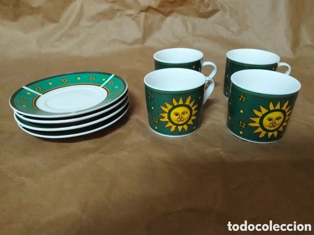 Antig&uuml;edades: Set platos y tazas porcelana
