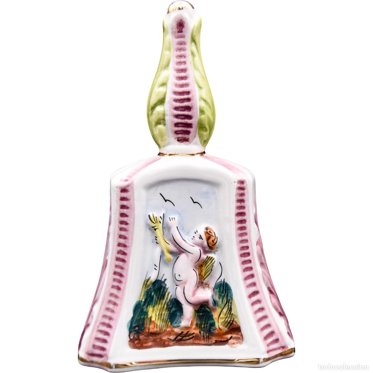 Antig&uuml;edades: Campana de porcelana Capodimonte - Foto 3