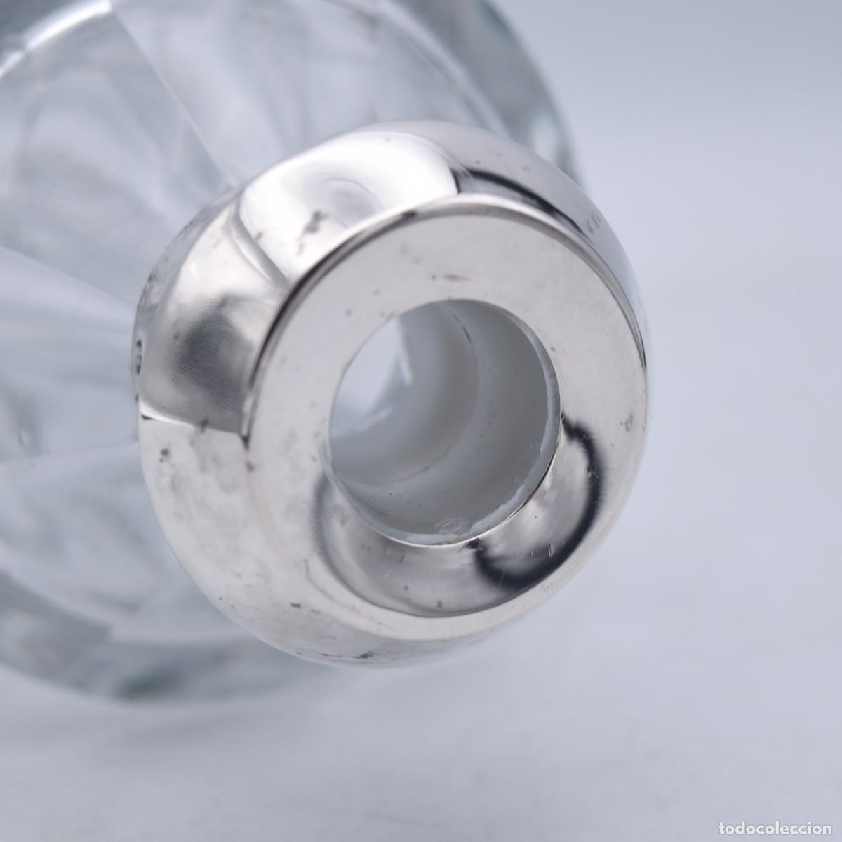 Antig&uuml;edades: Botella licorera con cuello de plata - Foto 4