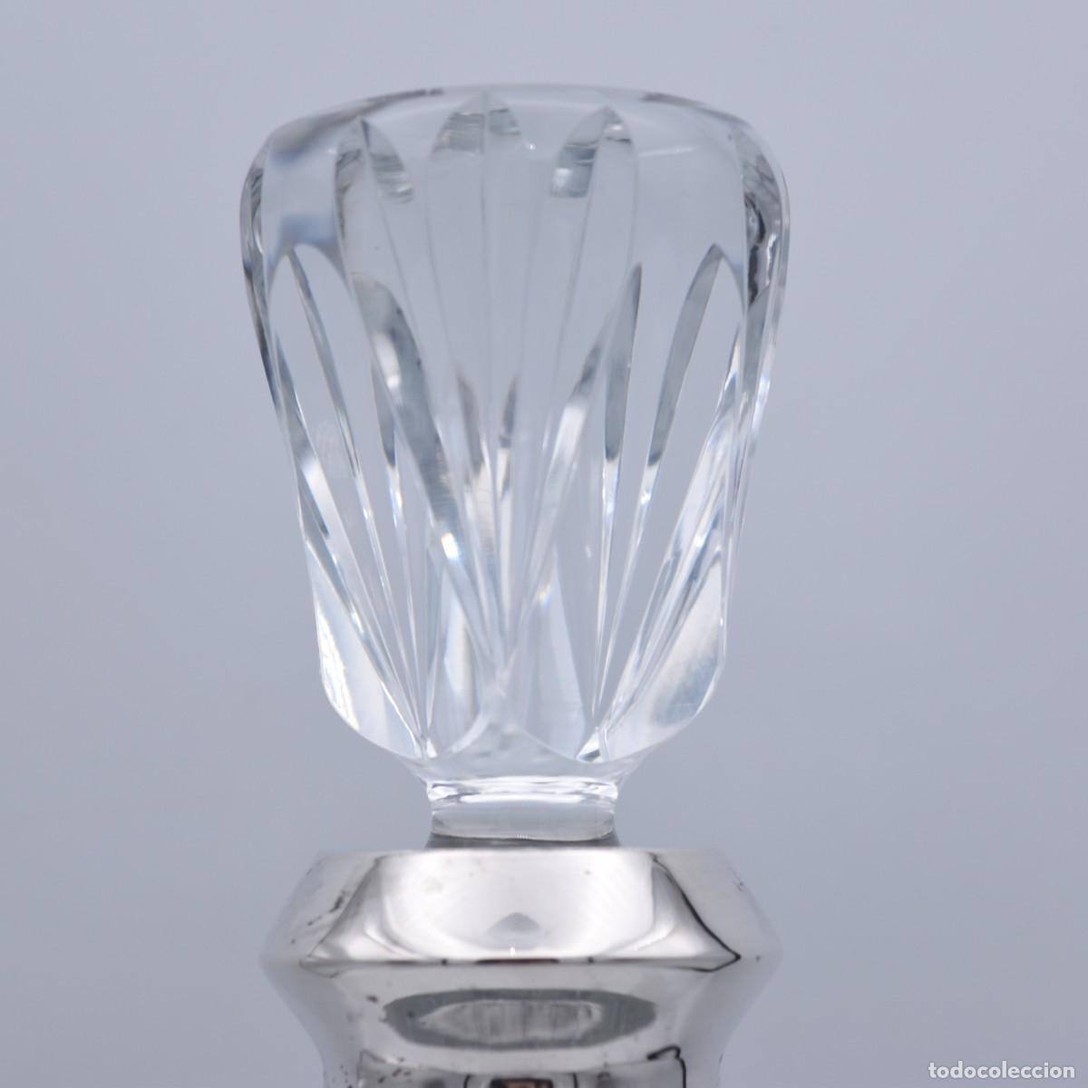 Antig&uuml;edades: Botella licorera con cuello de plata - Foto 5
