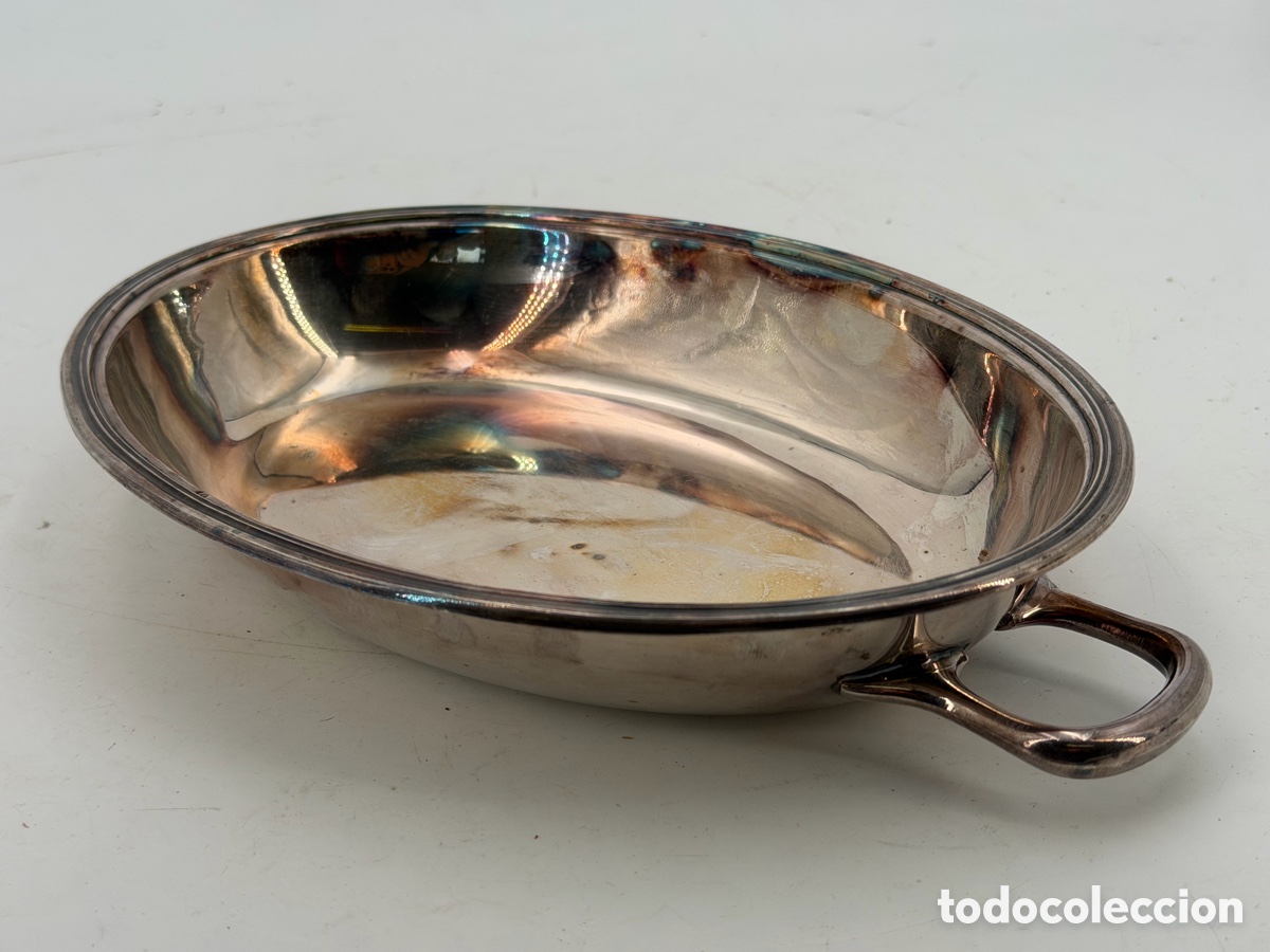 Antig&uuml;edades: Antigua Bandeja Plateada - Foto 5