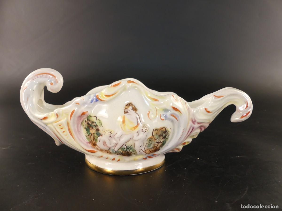 Antiques: CENTRO DE MESA DE PORCELANA DE CAPODIMONTE