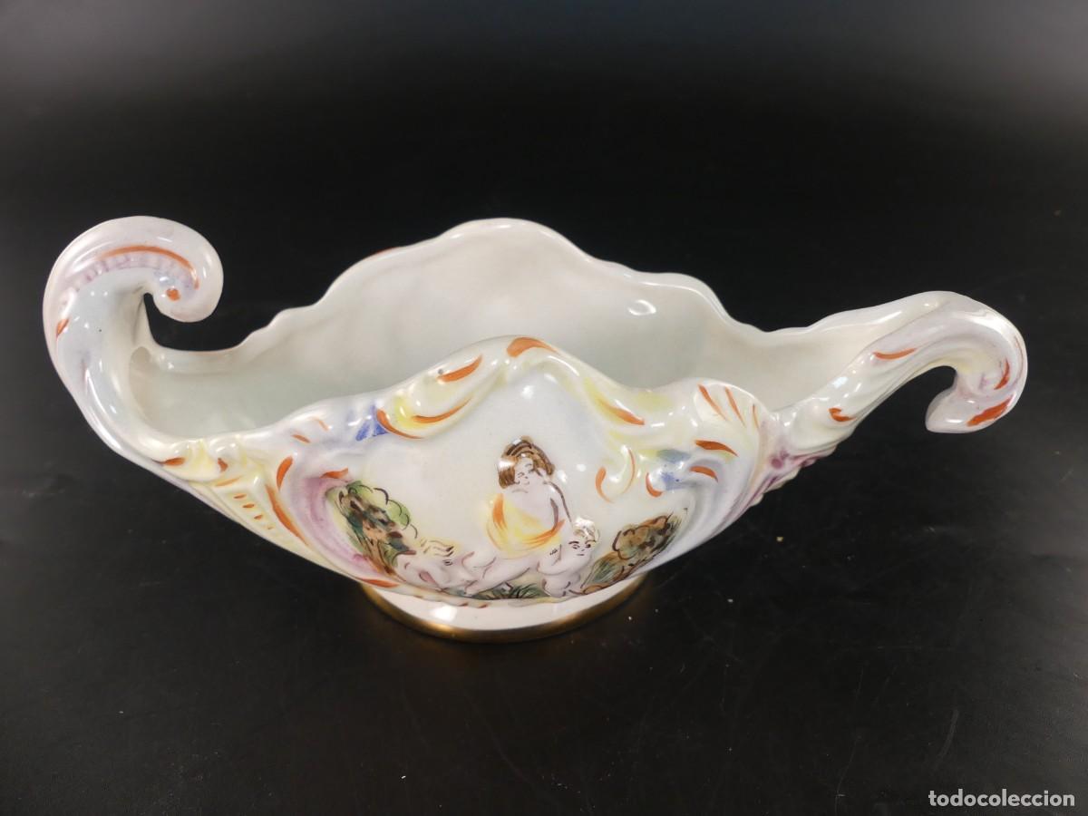 Antig&uuml;edades: CENTRO DE MESA DE PORCELANA DE CAPODIMONTE - Foto 3