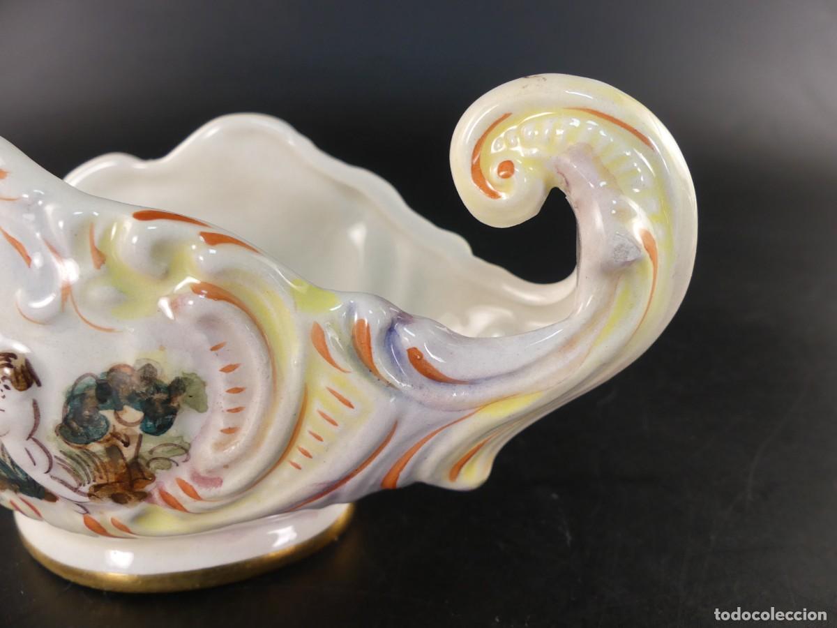 Antig&uuml;edades: CENTRO DE MESA DE PORCELANA DE CAPODIMONTE - Foto 8