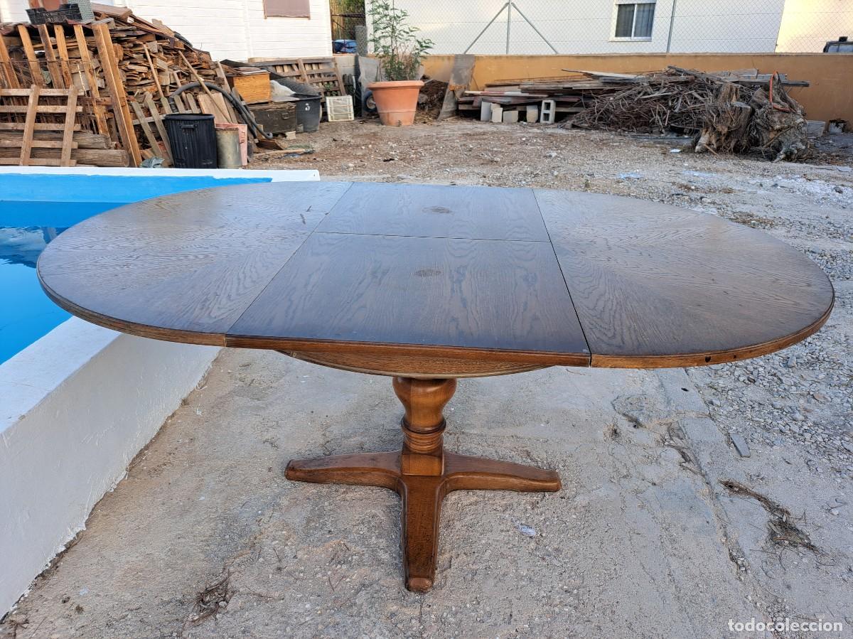 Antig&uuml;edades: Preciosa mesa de roble redonda, extensible. - Foto 20