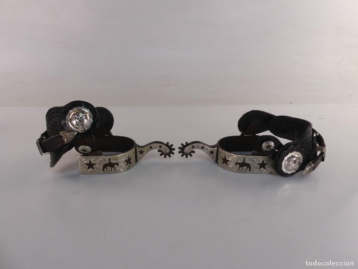 Antiquit&eacute;s: BONITAS ESPUELAS METAL Y CUERO