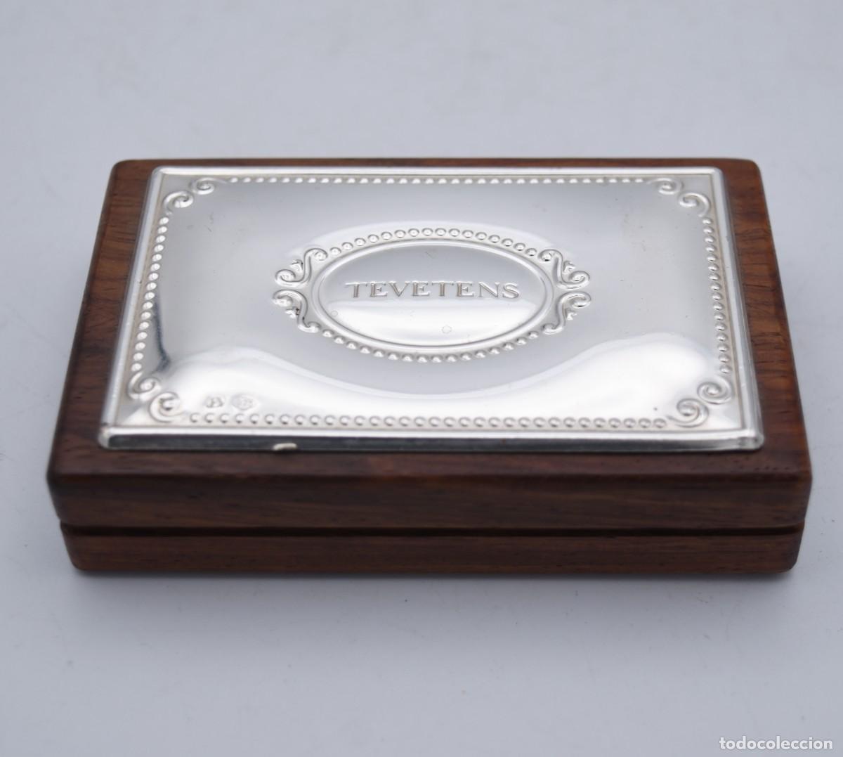 Antig&uuml;edades: Caja de plata 925 y madera con interior forrado - Foto 7