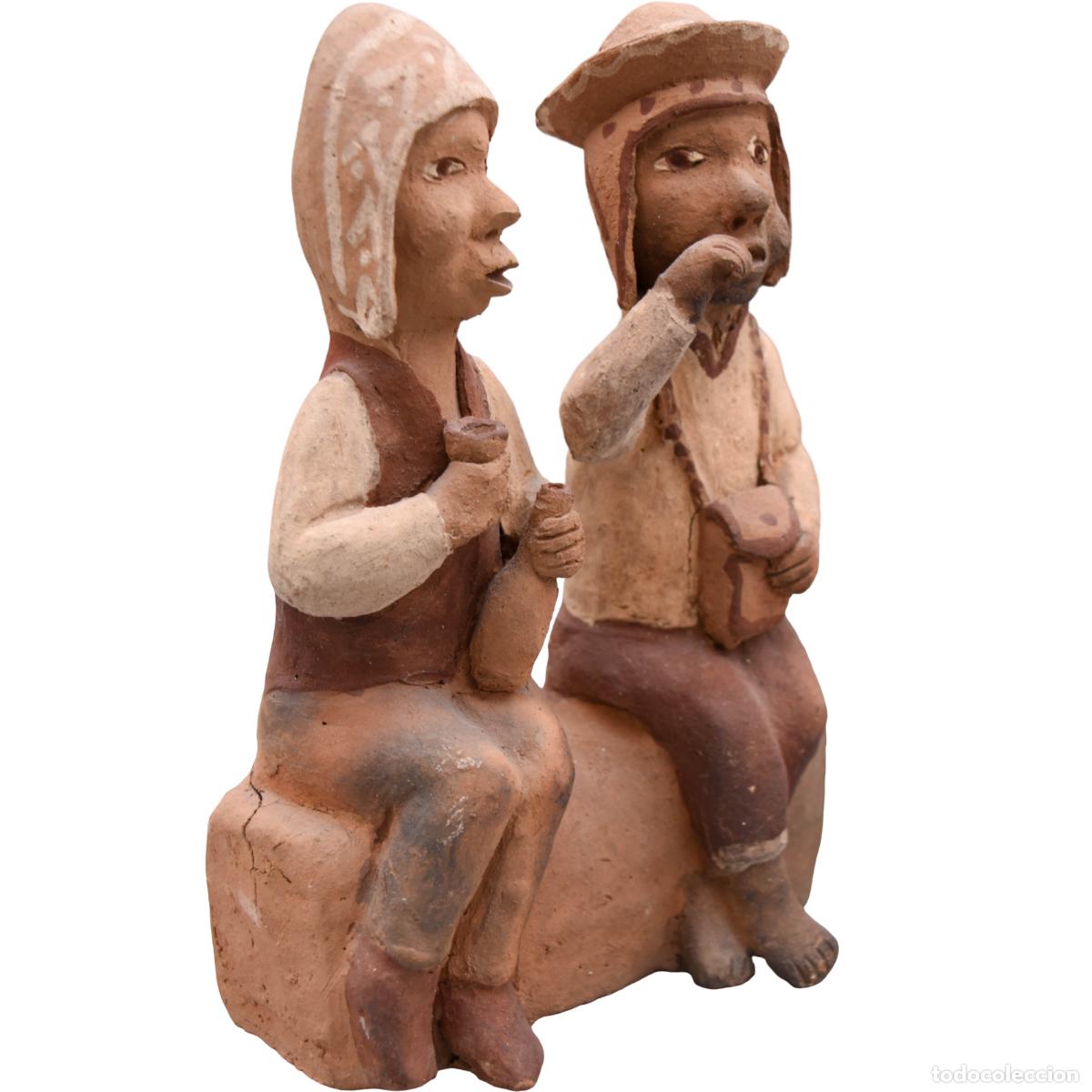 Antig&uuml;edades: Figura de barro para soplar - Foto 2