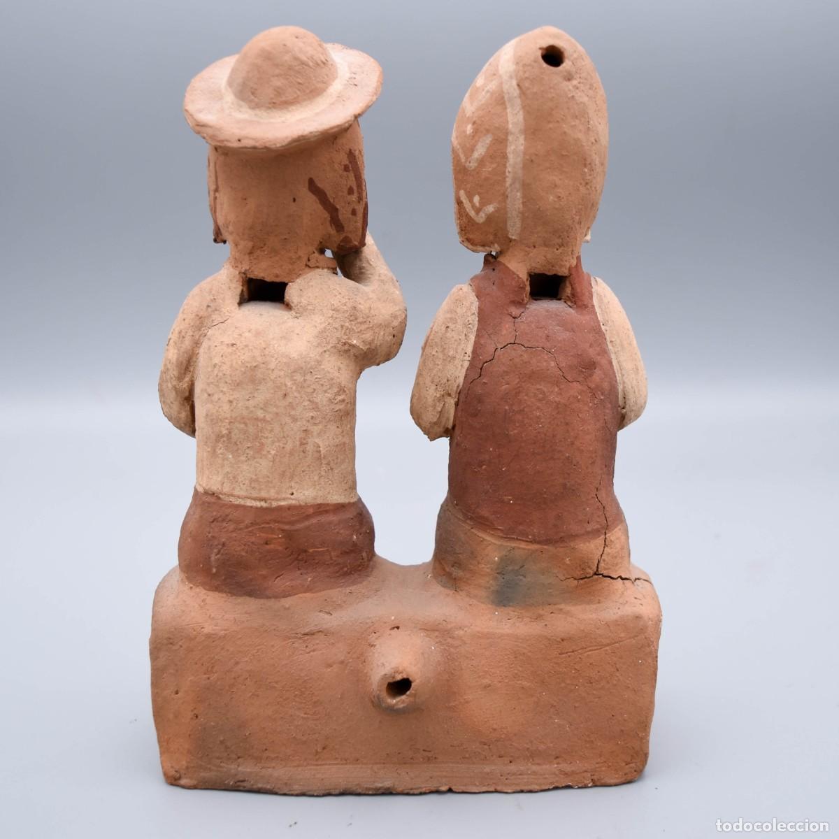 Antig&uuml;edades: Figura de barro para soplar - Foto 3