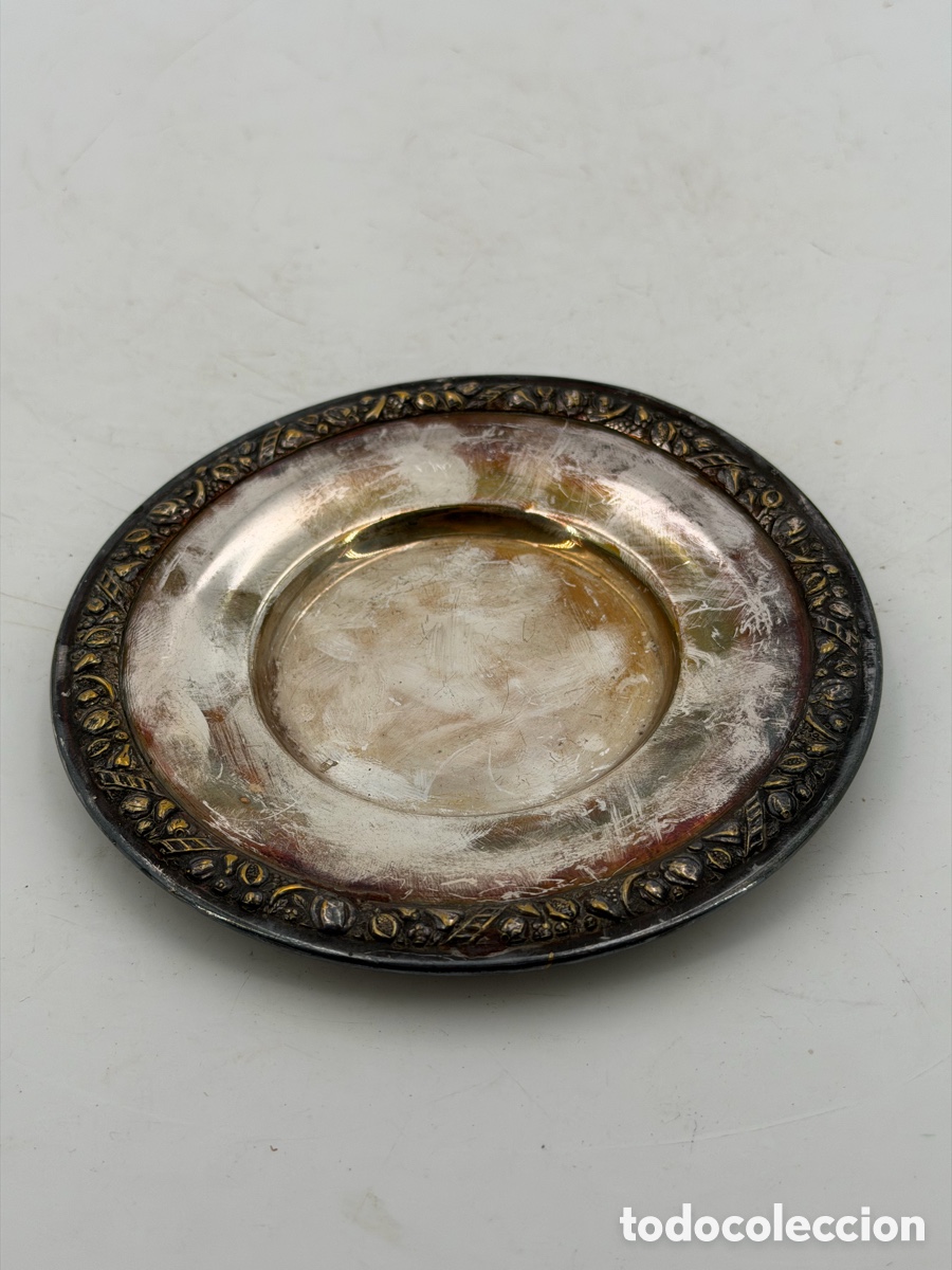 Antig&uuml;edades: Antiguo Plato Plateado - Foto 4