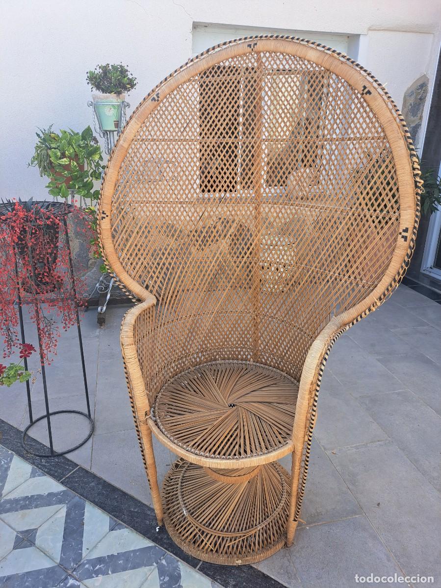 Antig&uuml;edades: Sill&oacute;n Emmanuel hecho a mano. - Foto 3