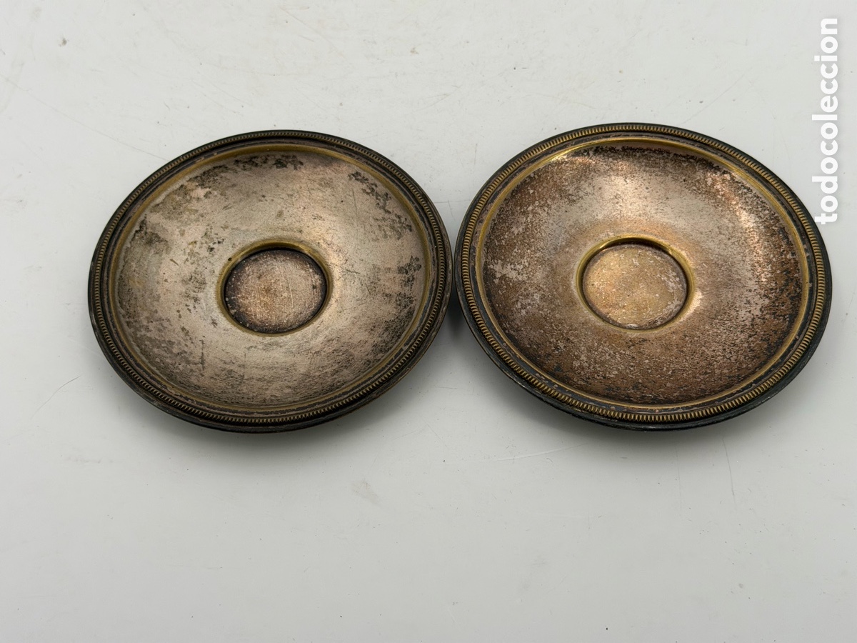 Antig&uuml;edades: Dos platos Plateados - Foto 2