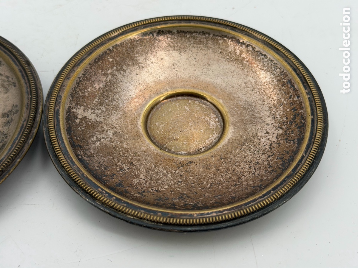 Antig&uuml;edades: Dos platos Plateados - Foto 4