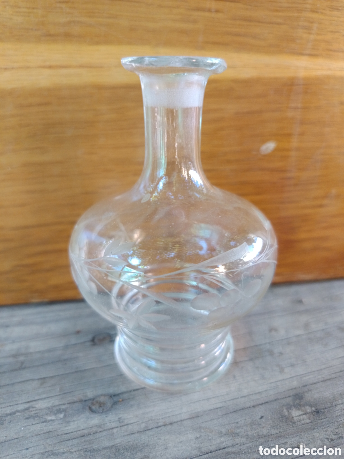 Antiquit&auml;ten: Curiosa botella, tintero,perfumero tocador en cristal tallado Cartagena