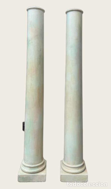 Antig&uuml;edades: COLUMNAS ATREZZO Pintadas a mano