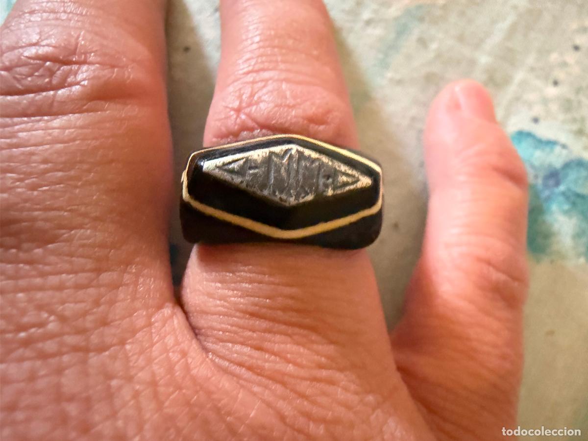 Antig&uuml;edades: Antiguo anillo de celuloide a&ntilde;os 20