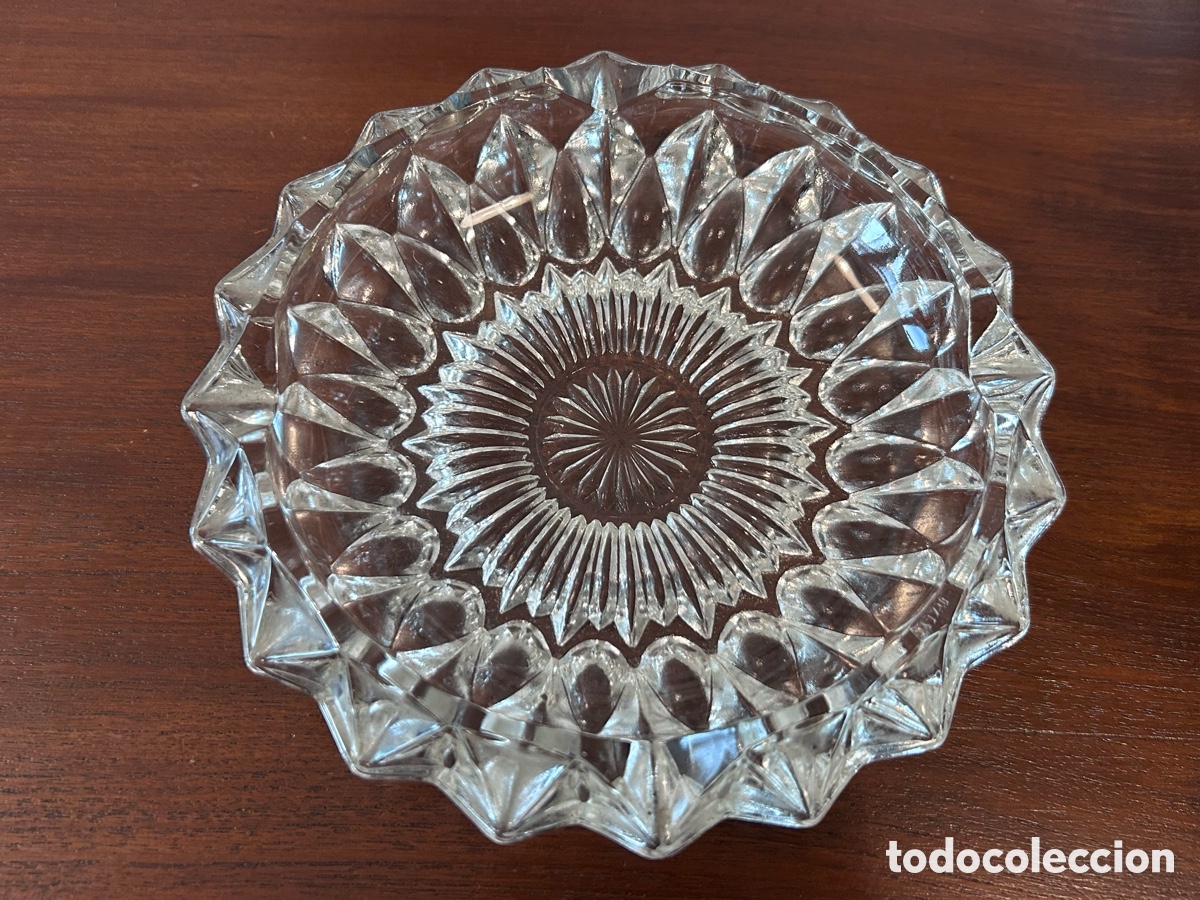 Antig&uuml;edades: CENICERO DE CRISTAL. PESA 800 Gr. - Foto 2