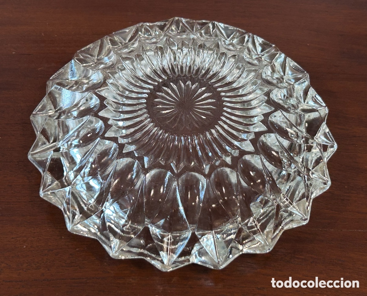 Antig&uuml;edades: CENICERO DE CRISTAL. PESA 800 Gr. - Foto 4