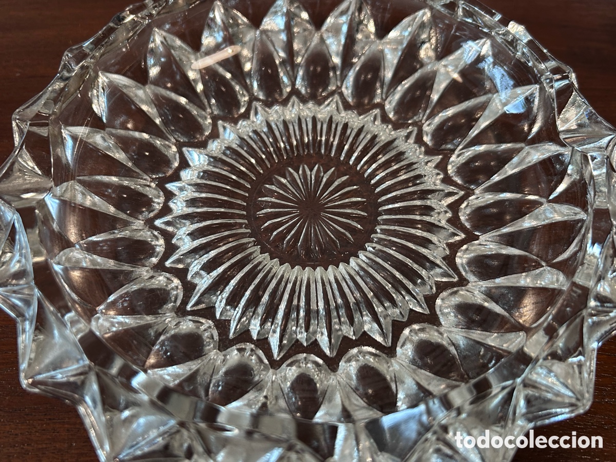 Antig&uuml;edades: CENICERO DE CRISTAL. PESA 800 Gr. - Foto 5