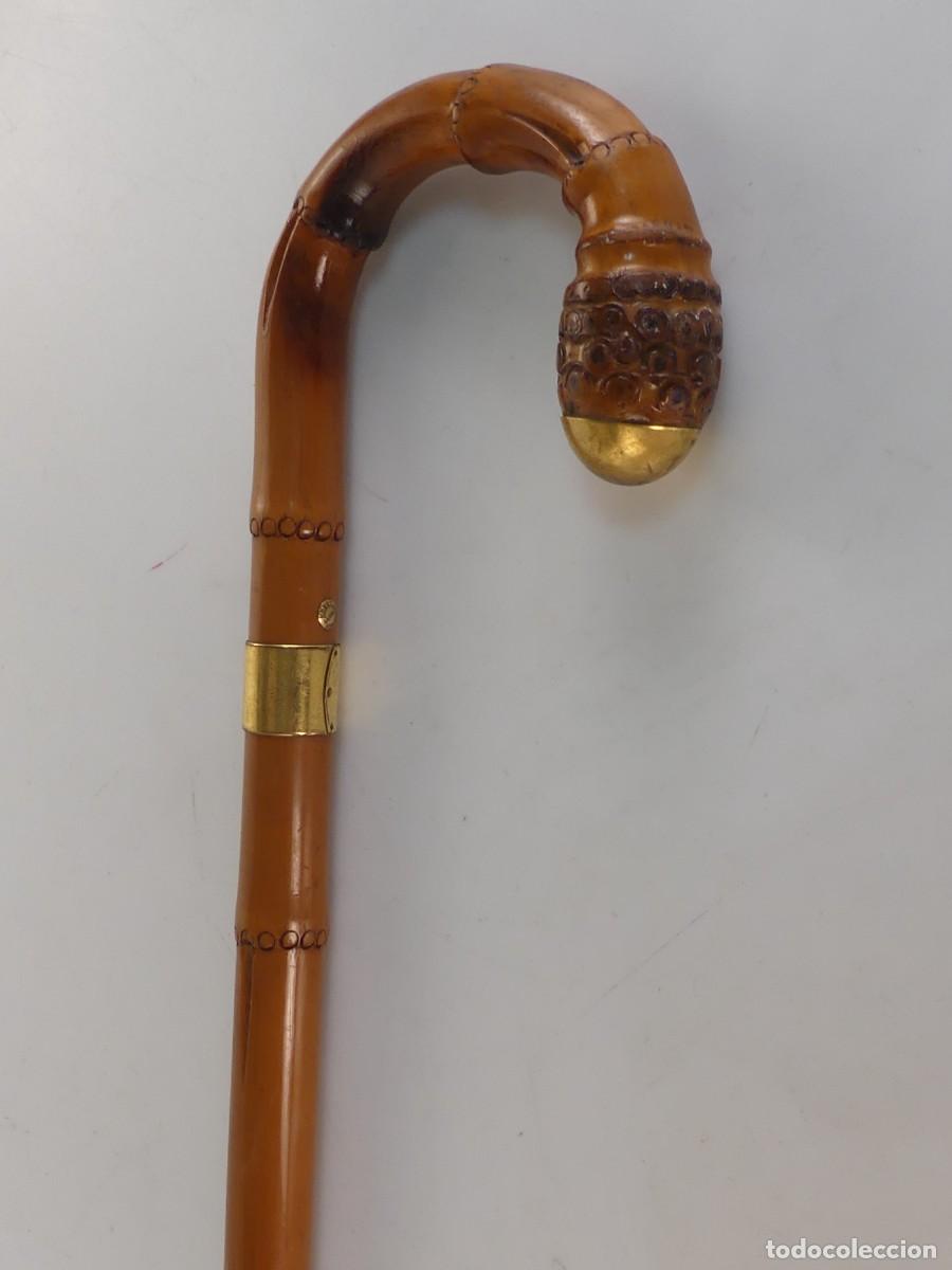 Antiques: BONITO BASTON DE MADERA MARCA HOWELL LONDON OBJETO DE COLECCION