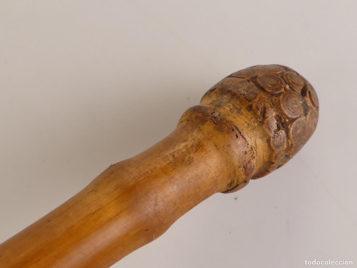 Antig&uuml;edades: BONITO BASTON DE MADERA MARCA OBJETO DE COLECCION - Foto 6