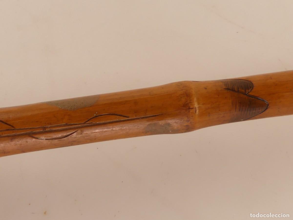 Antig&uuml;edades: BONITO BASTON DE MADERA MARCA OBJETO DE COLECCION - Foto 8