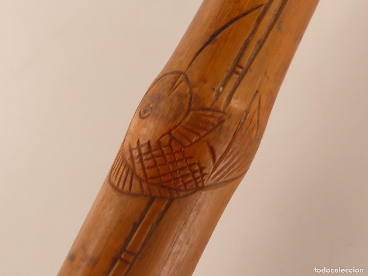 Antig&uuml;edades: BONITO BASTON DE MADERA MARCA OBJETO DE COLECCION - Foto 9