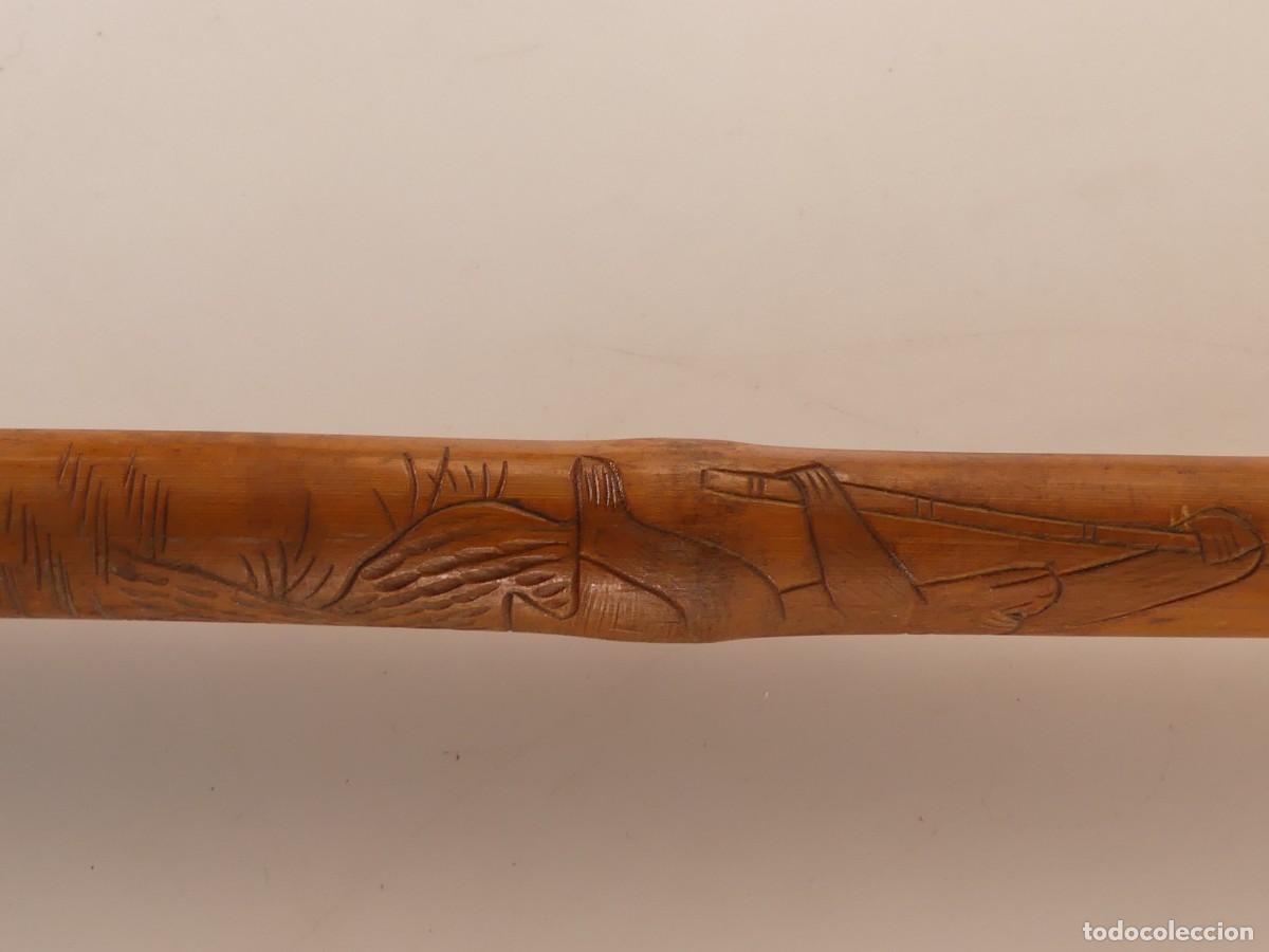 Antig&uuml;edades: BONITO BASTON DE MADERA MARCA OBJETO DE COLECCION - Foto 10