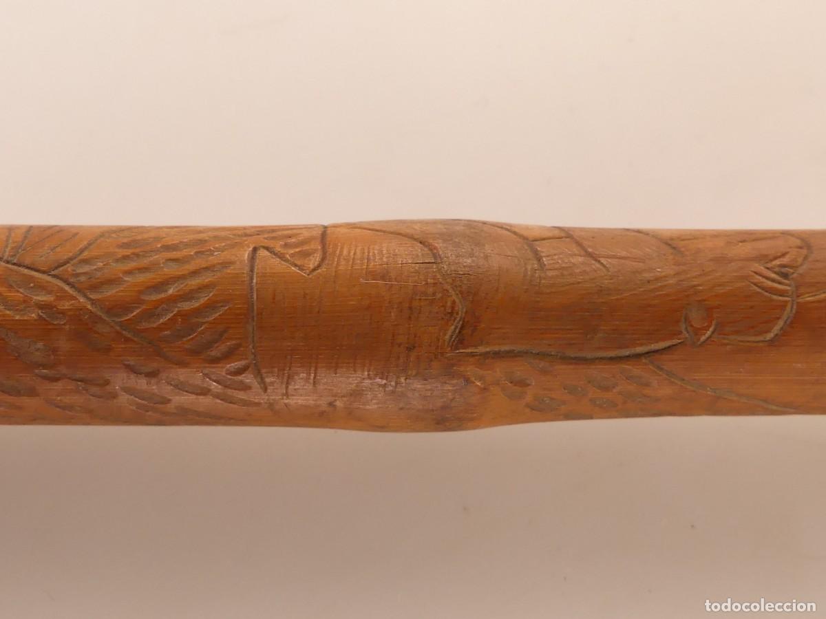 Antig&uuml;edades: BONITO BASTON DE MADERA MARCA OBJETO DE COLECCION - Foto 12