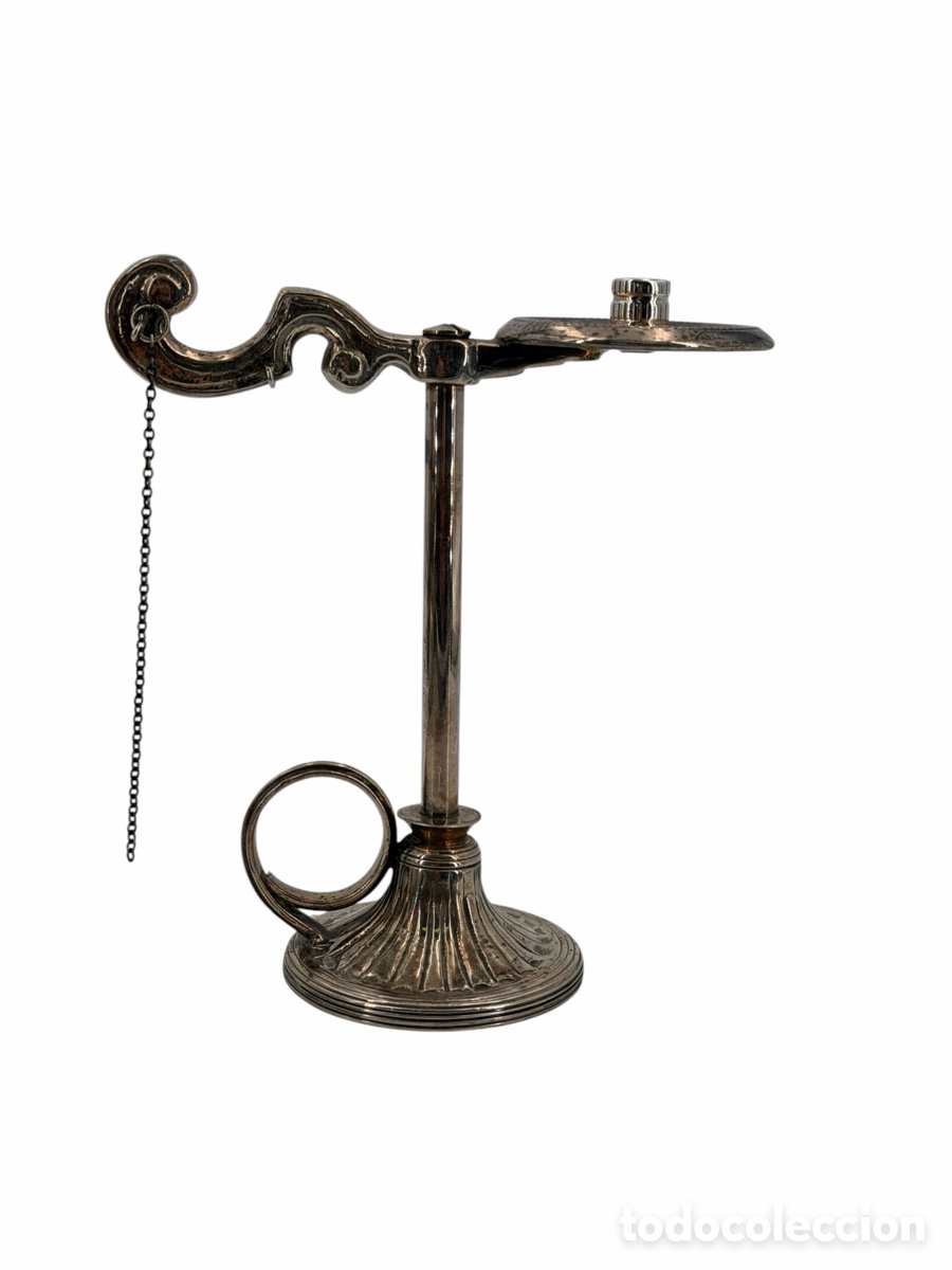 Antig&uuml;edades: Antiguo Candelabro de Mano Plateado