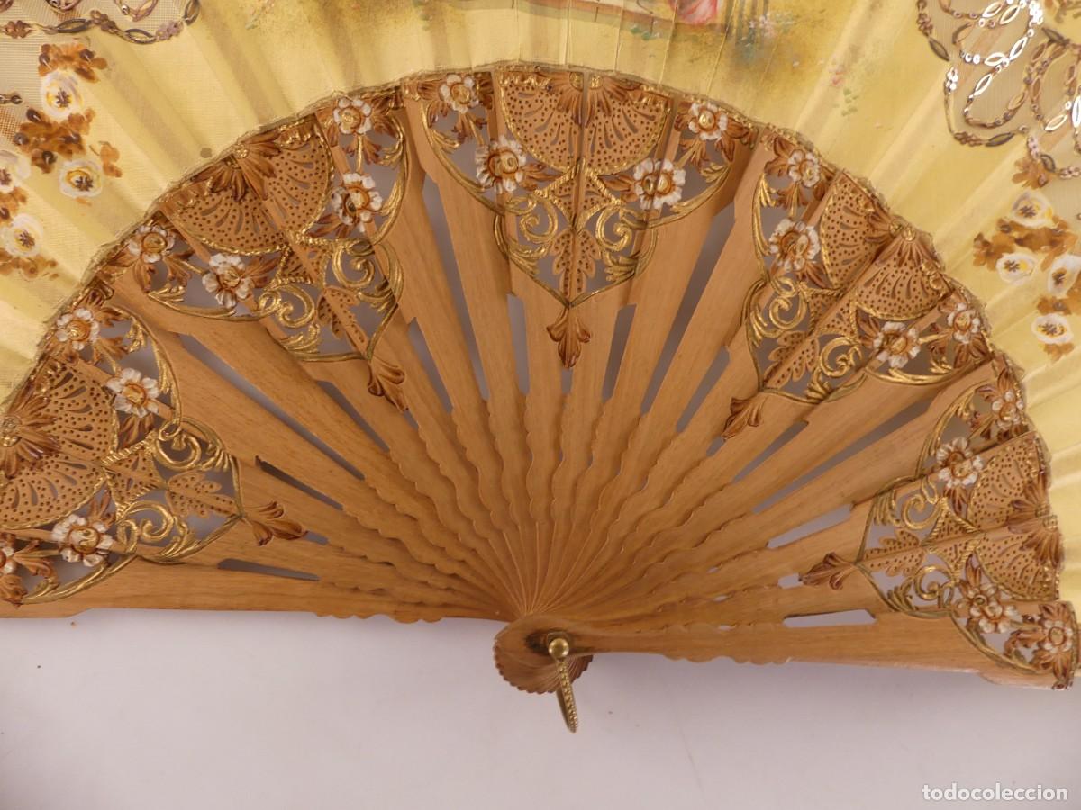 Antig&uuml;edades: BONITO ABANICO VARILLAS DE MADERA OBJETO DE COLECCION - Foto 10
