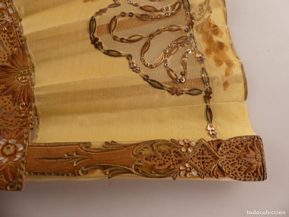 Antig&uuml;edades: BONITO ABANICO VARILLAS DE MADERA OBJETO DE COLECCION - Foto 12