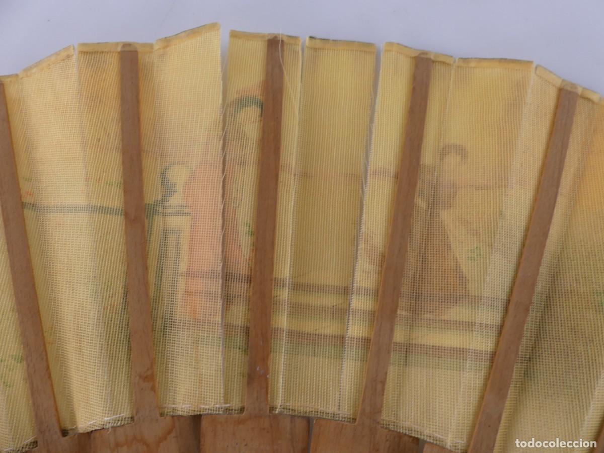 Antig&uuml;edades: BONITO ABANICO VARILLAS DE MADERA OBJETO DE COLECCION - Foto 14